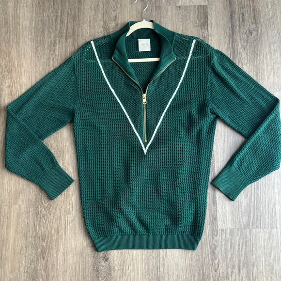 Varley Calva Knit Sweater Forest Green Women's Medium - Picture 4 of 9